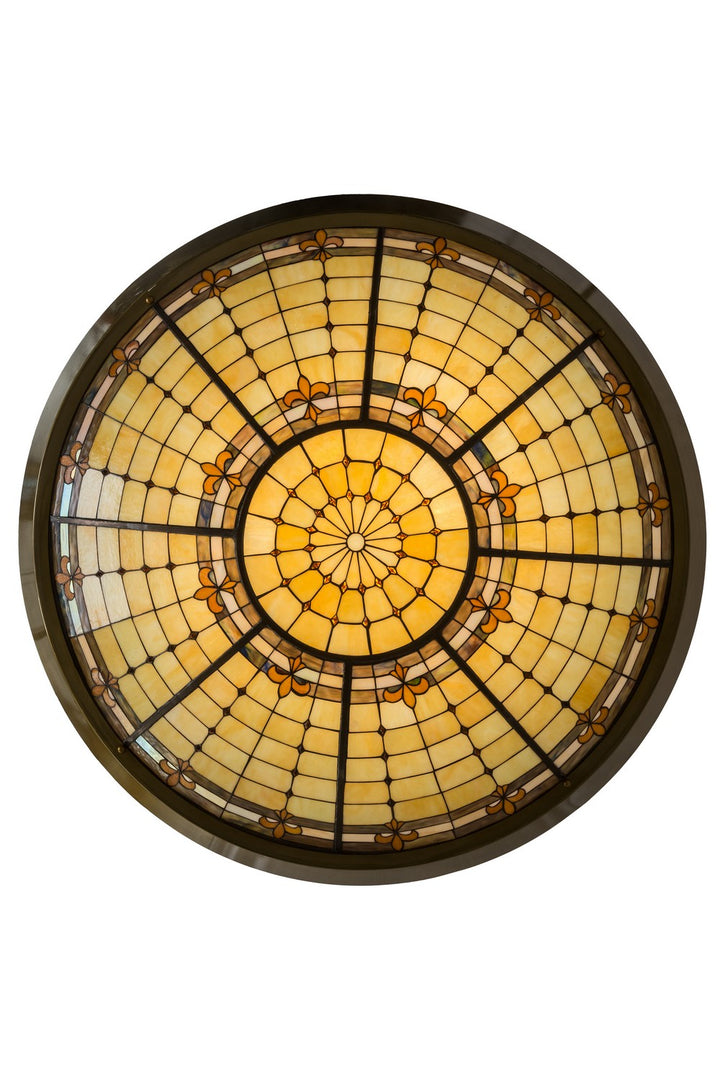 Meyda Tiffany Fleur-De-Lite 180289 Pendant Light - Transparent Brass