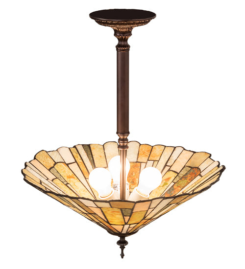 Meyda Tiffany Delta 77801 Ceiling Light - Mahogany Bronze