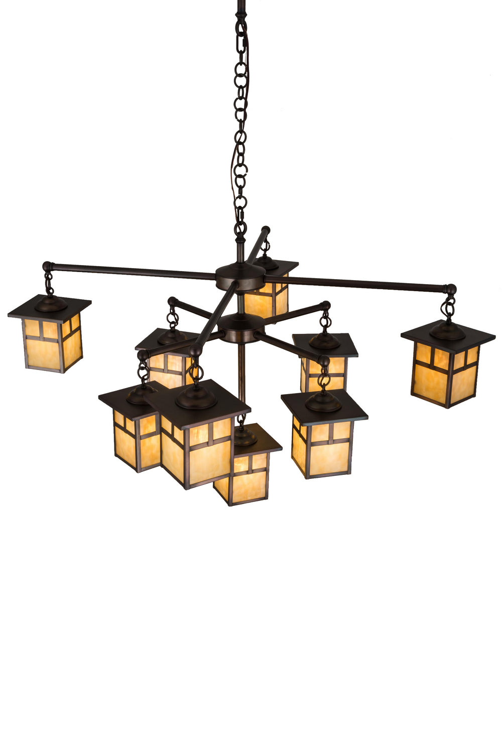 Meyda Tiffany Hyde Park 180476 Chandelier Light - Brass Tint
