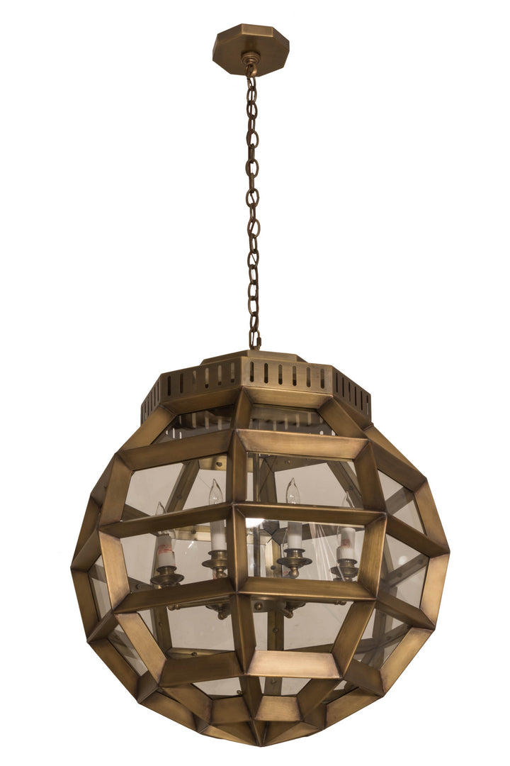 Meyda Tiffany Armoury 180711 Pendant Light - Antique Brass