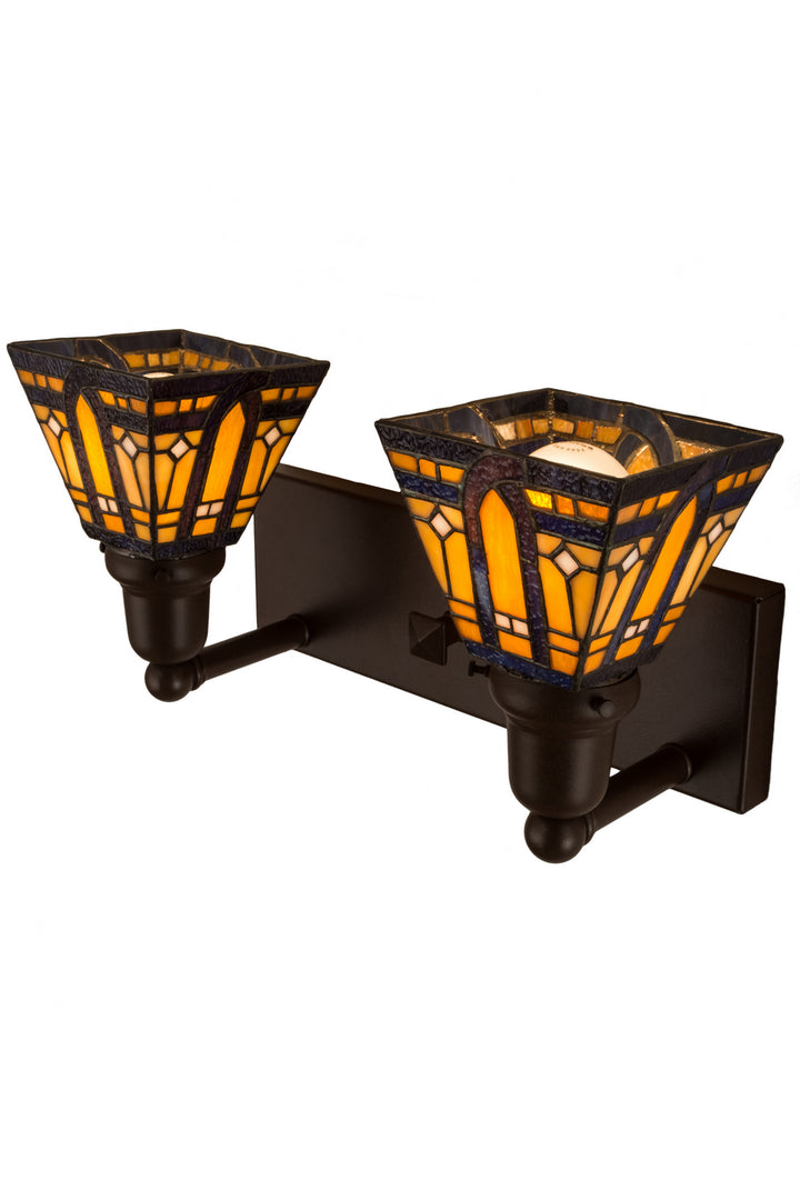 Meyda Tiffany Sierra Prairie Mission 180978 Bath Vanity Light 16 in. wide - Cafe-Noir
