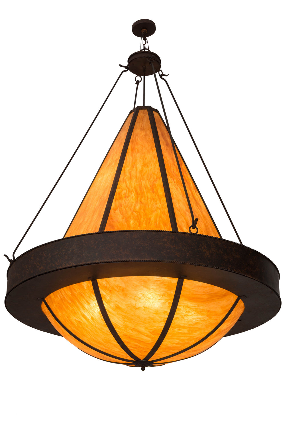 Meyda Tiffany Obsidian 181114 Pendant Light - Rust