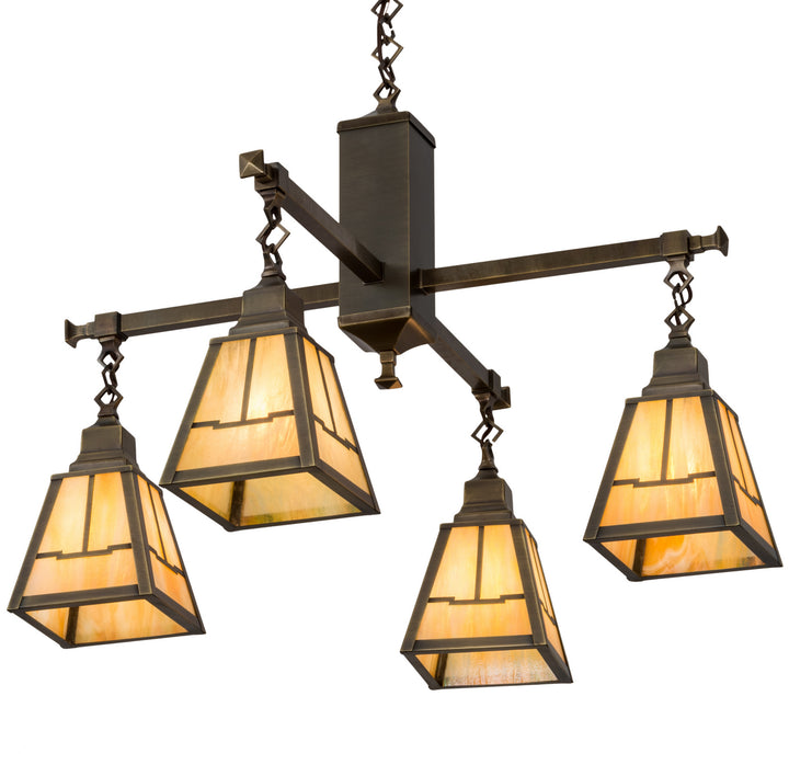 Meyda Tiffany Valley View 181230 Chandelier Light - Antique Brass