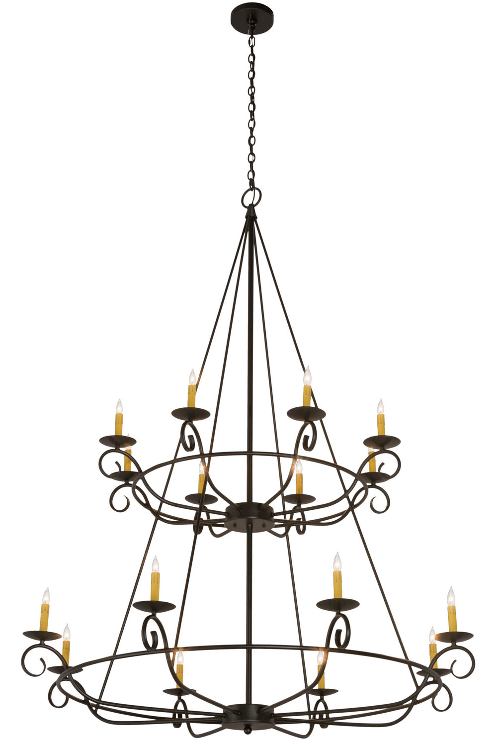 Meyda Tiffany Estrella 181462 Chandelier Light - Craftsman Brown