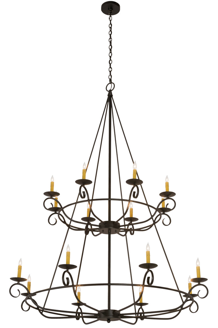 Meyda Tiffany Estrella 181462 Chandelier Light - Craftsman Brown