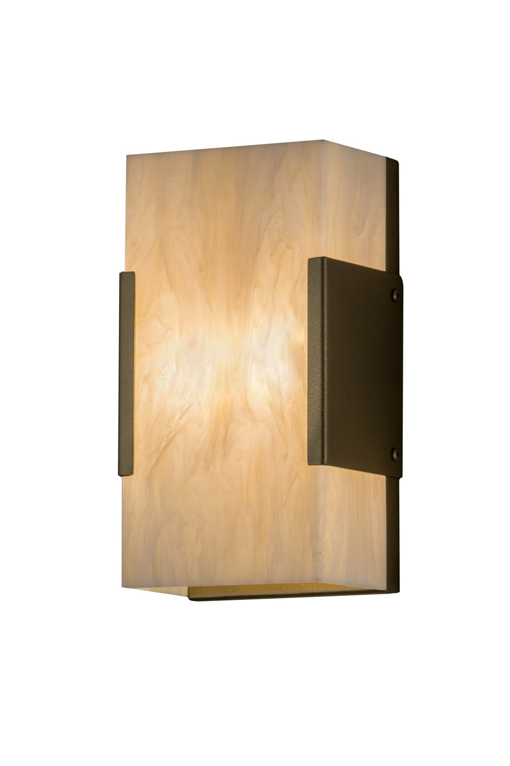 Meyda Tiffany Quadrato 181609 Wall Light - Craftsman Brown