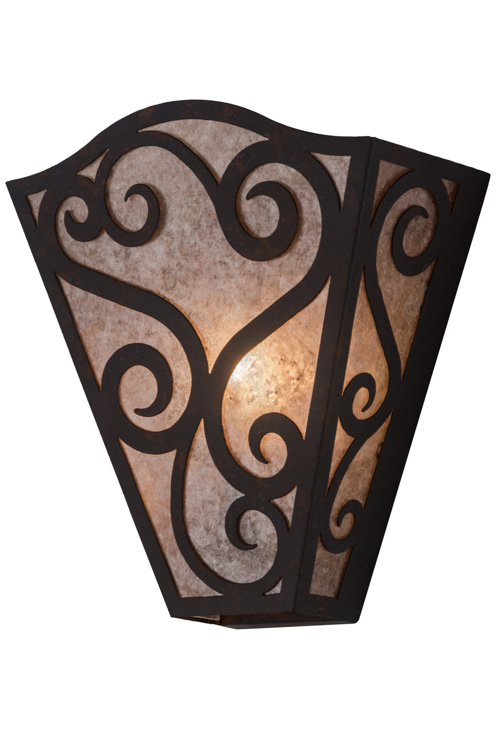 Meyda Tiffany Rena 181726 Wall Light - Craftsman Brown