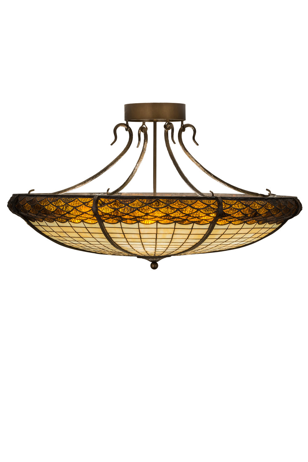 Meyda Tiffany Greenbriar Oak 181915 Pendant Light - Antique Copper