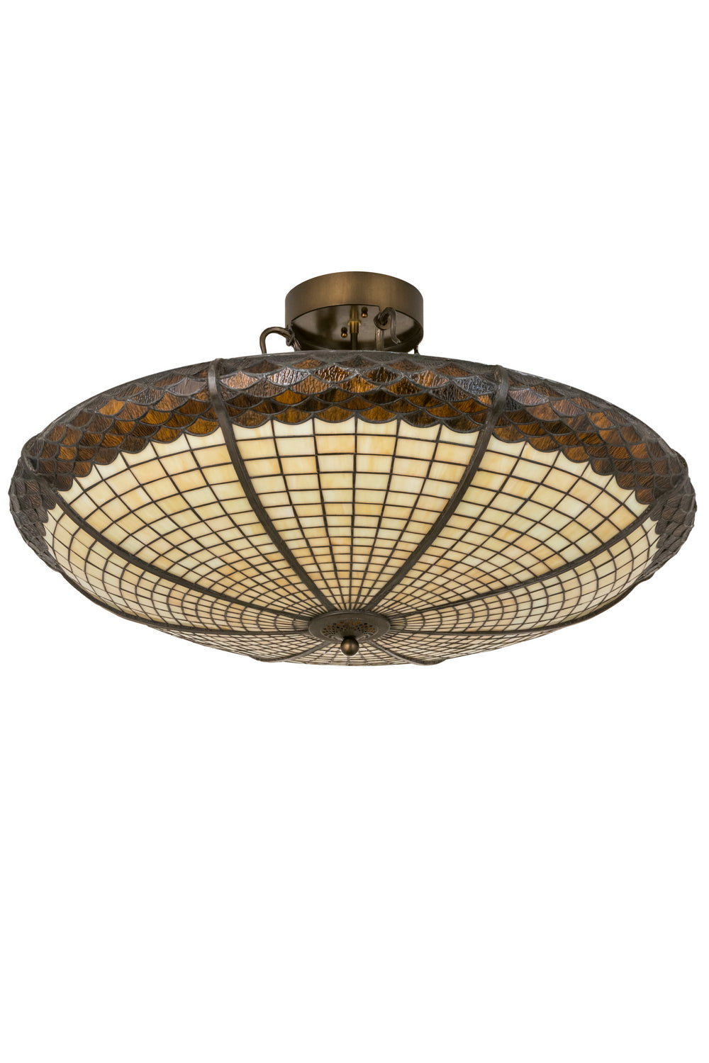 Meyda Tiffany Greenbriar Oak 181915 Pendant Light - Antique Copper