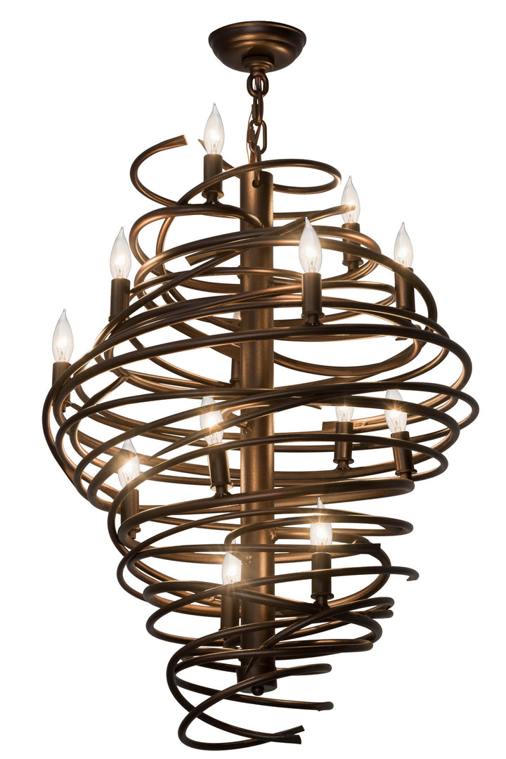 Meyda Tiffany Cyclone 181999 Chandelier Light - Mahogany Bronze
