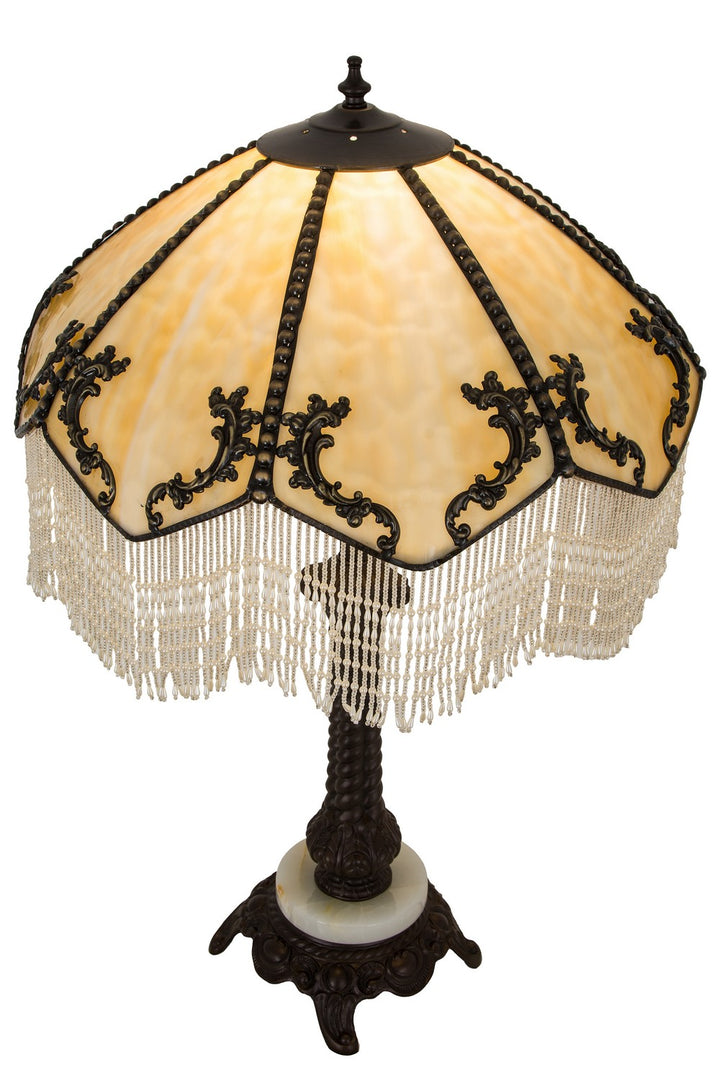 Meyda Tiffany Lighting 182162 Regina One Light Table Lamp Lamp Bronze / Dark