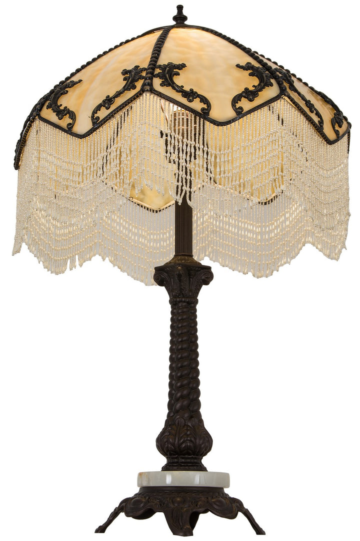Meyda Tiffany Lighting 182162 Regina One Light Table Lamp Lamp Bronze / Dark
