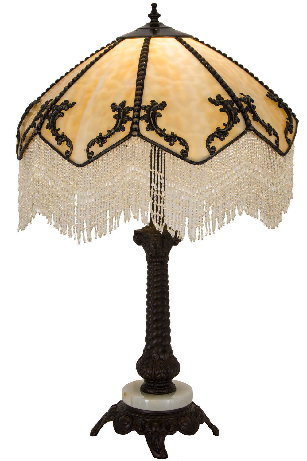 Meyda Tiffany Lighting 182162 Regina One Light Table Lamp Lamp Bronze / Dark