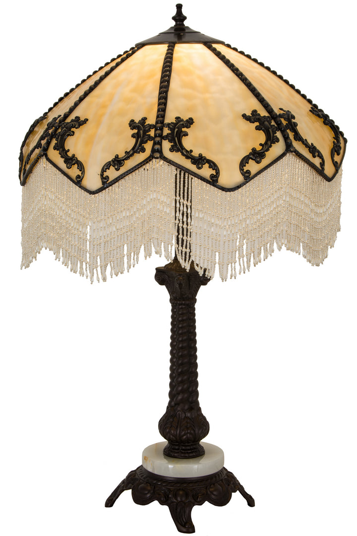 Meyda Tiffany Lighting 182162 Regina One Light Table Lamp Lamp Bronze / Dark