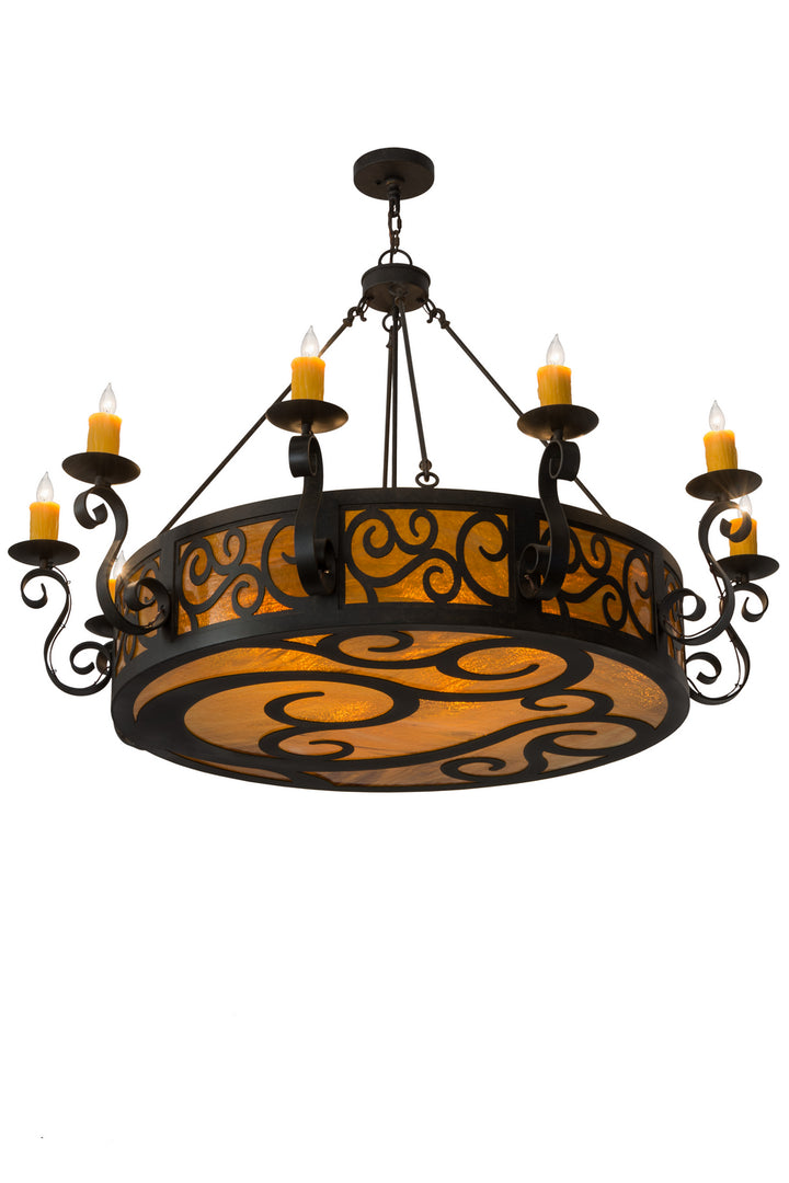 Meyda Tiffany Delano 182230 Chandelier Light - Mahogany Bronze