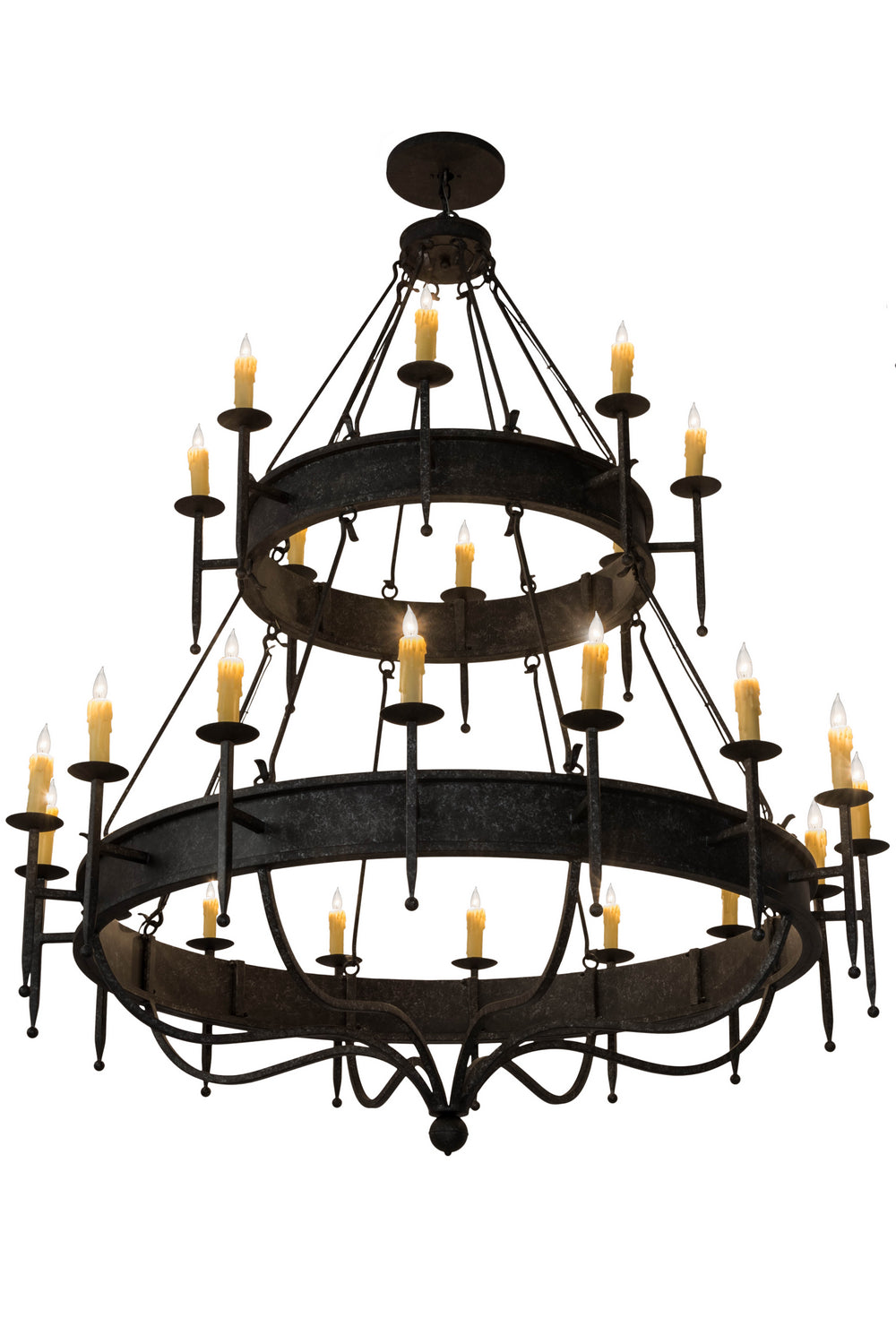 Meyda Tiffany Marta 182268 Chandelier Light - Rust,Natural Wood
