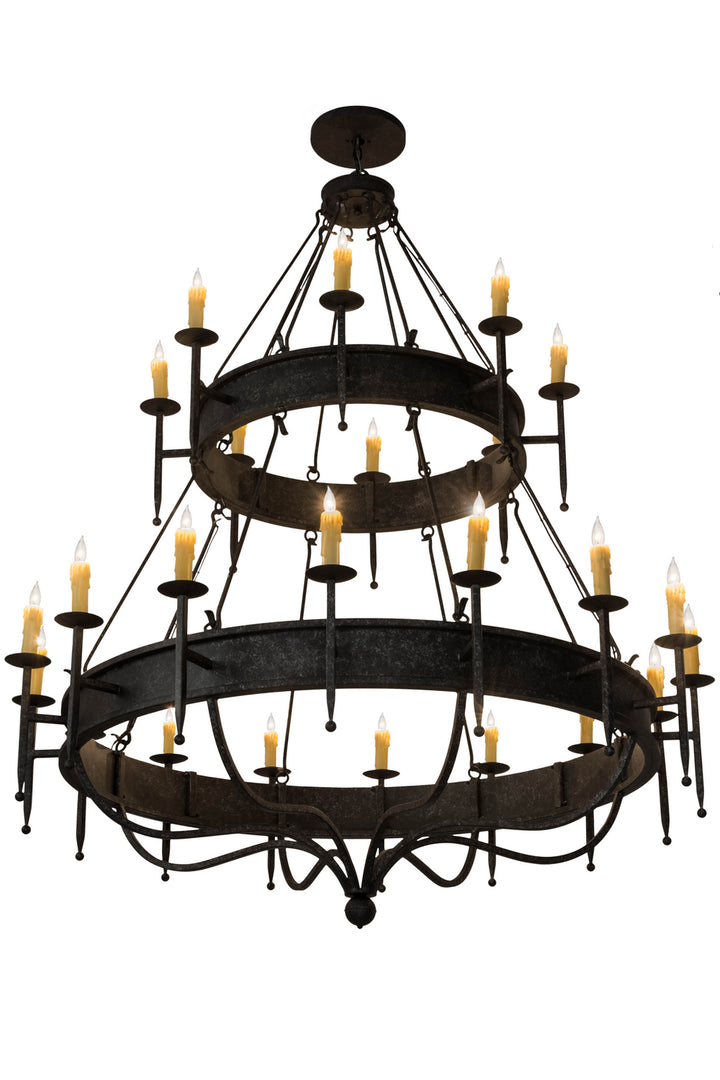 Meyda Tiffany Marta 182268 Chandelier Light - Rust,Natural Wood