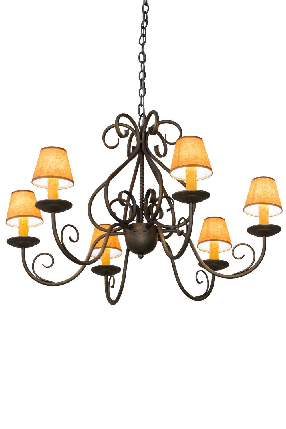 Meyda Tiffany Jenna 182593 Chandelier Light - French Bronzed