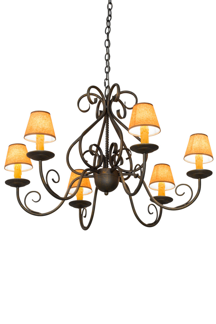 Meyda Tiffany Jenna 182593 Chandelier Light - French Bronzed