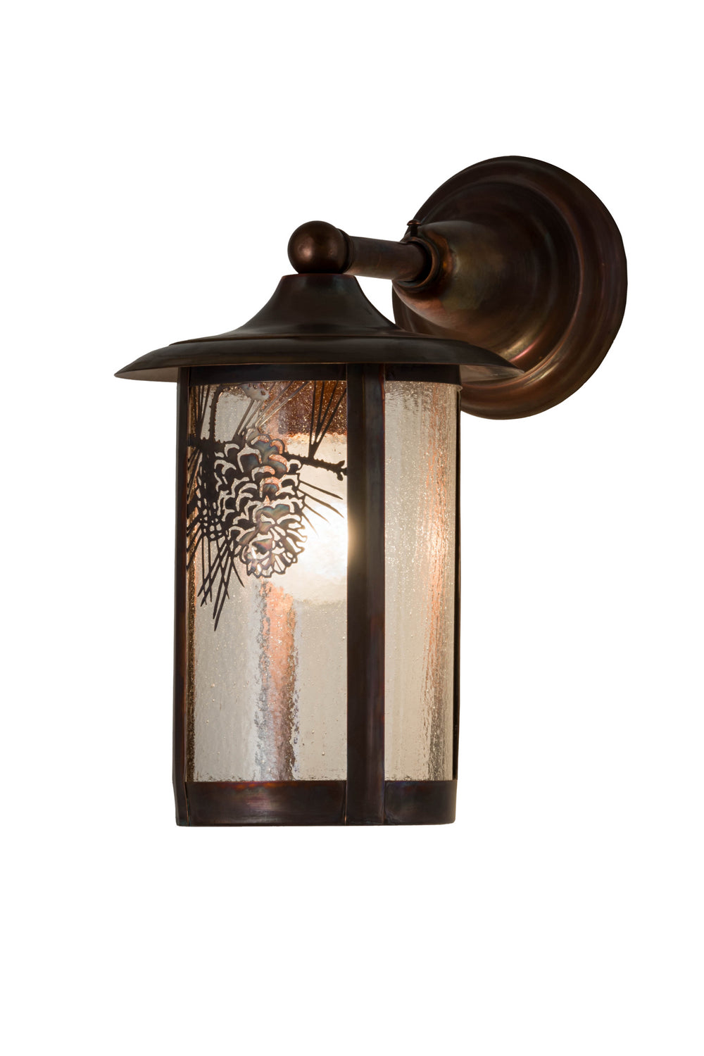 Meyda Tiffany Lighting 54235 Fulton One Light Wall Sconce Outdoor Bronze / Dark