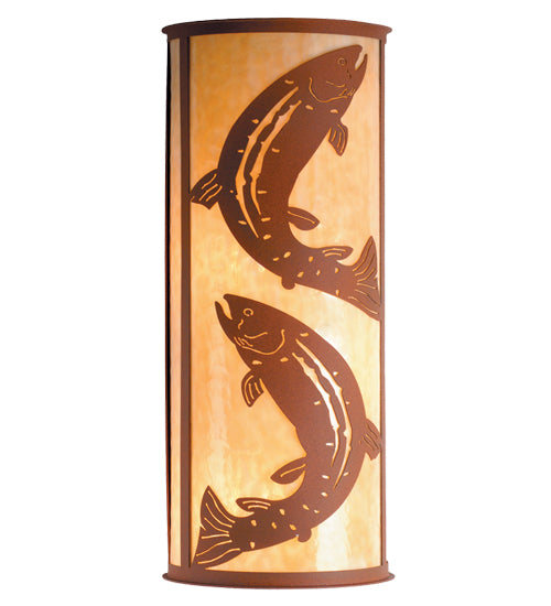 Meyda Tiffany Leaping Trout 77854 Wall Light - Earth/Ba