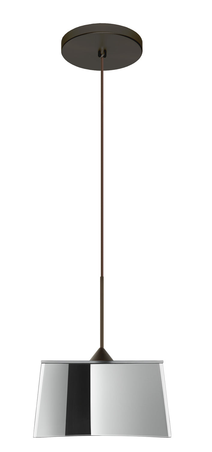 Besa Groove 1XT-6773MR-LED-BR Pendant Light - Bronze