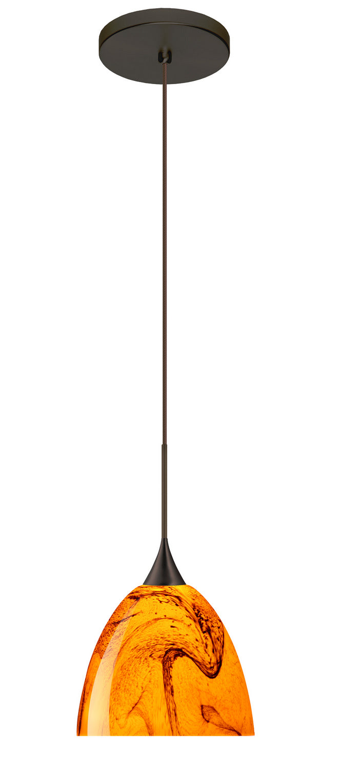 Besa Sasha 1XT-7570HB-BR Pendant Light - Bronze