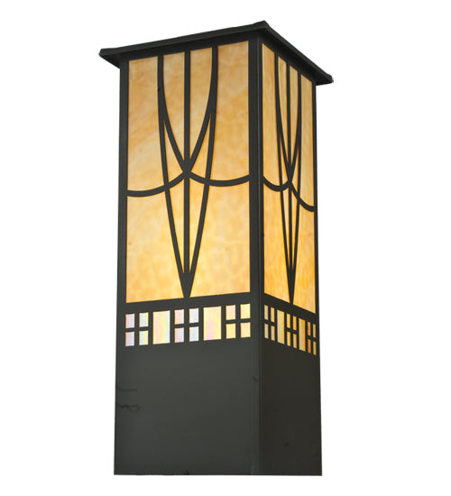 Meyda Tiffany Lighting 77883 Scottsdale One Light Pier Mount Outdoor Bronze / Dark