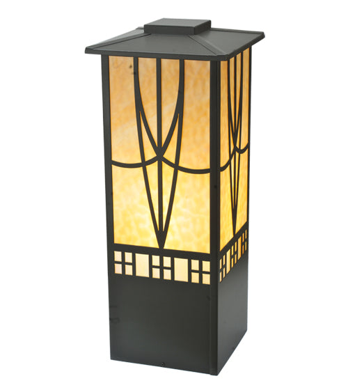 Meyda Tiffany Lighting 77883 Scottsdale One Light Pier Mount Outdoor Bronze / Dark