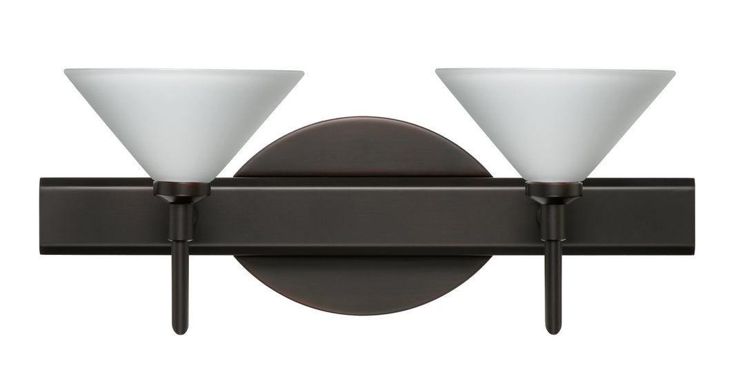 Besa Kona 2SW-117607-BR Bath Vanity Light 15 in. wide - Bronze