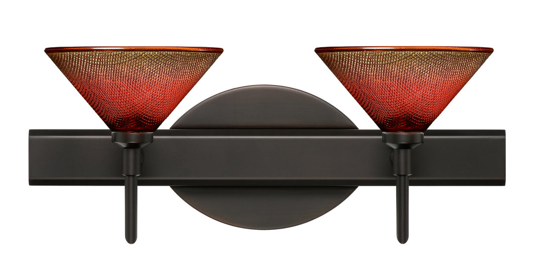 Besa Kona 2SW-117681-BR Bath Vanity Light 15 in. wide - Bronze