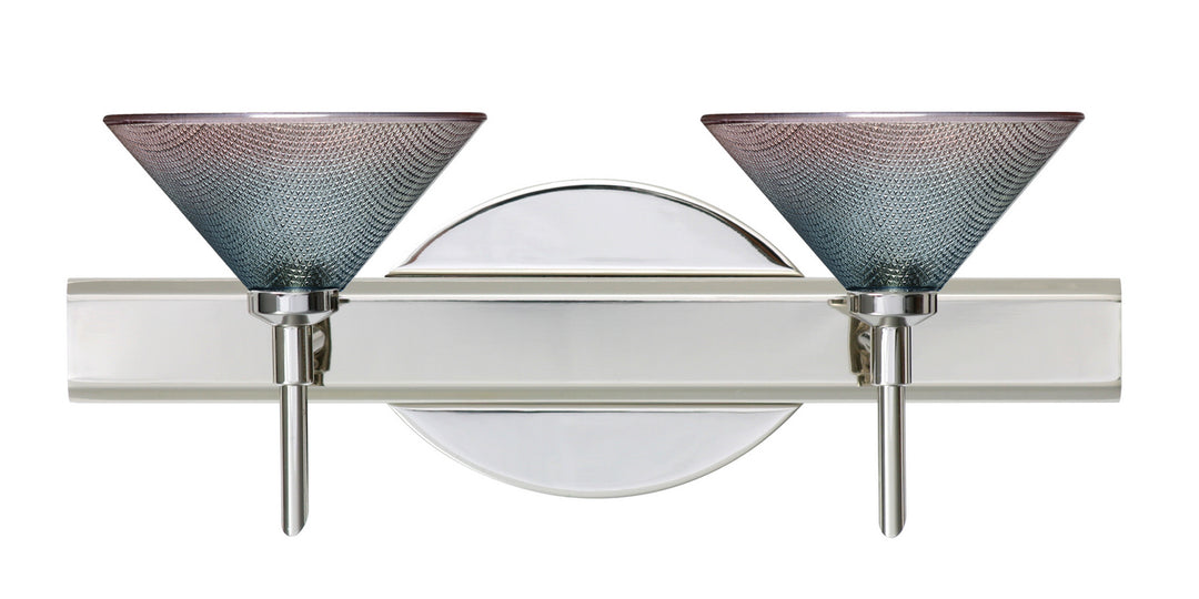 Besa Kona 2SW-117691-CR Bath Vanity Light 15 in. wide - Chrome
