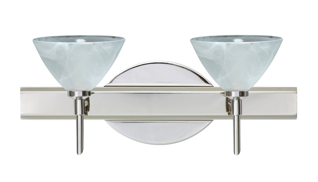 Besa Domi 2SW-174352-CR Bath Vanity Light 15 in. wide - Chrome