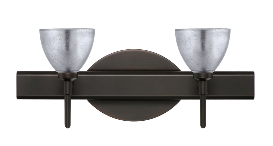 Besa Divi 2SW-1758SF-BR Bath Vanity Light 15 in. wide - Bronze