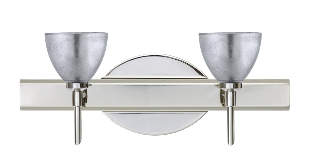 Besa Divi 2SW-1758SF-CR Bath Vanity Light 15 in. wide - Chrome