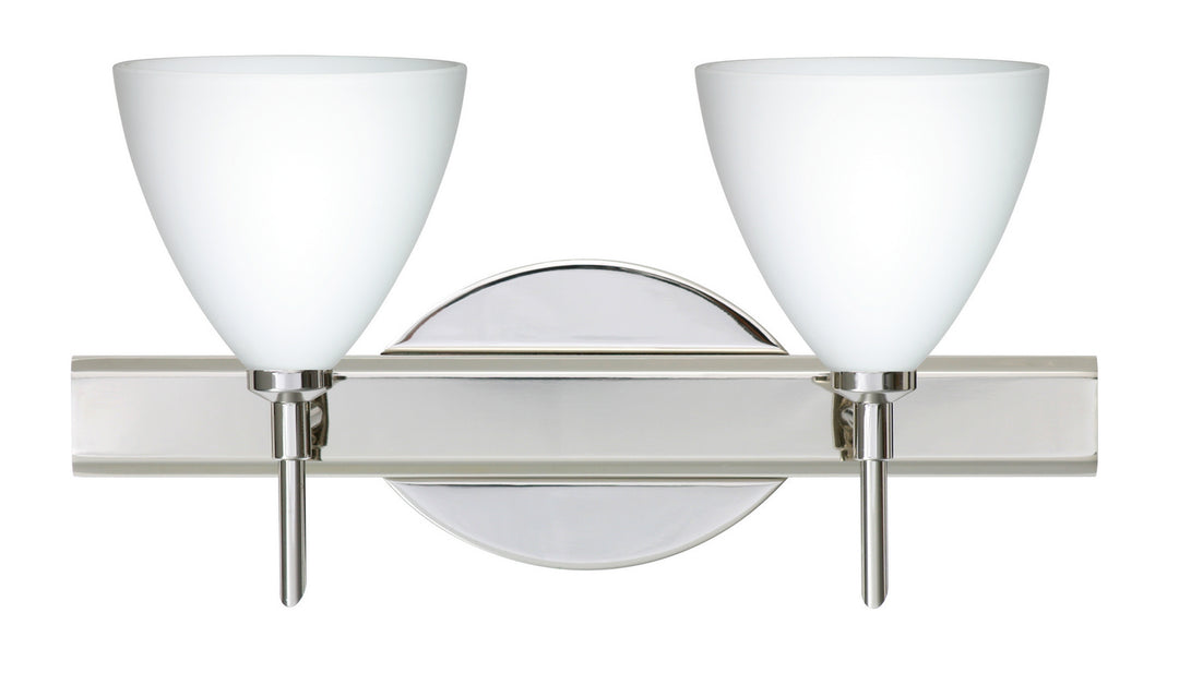 Besa Mia 2SW-177907-CR Bath Vanity Light 15 in. wide - Chrome