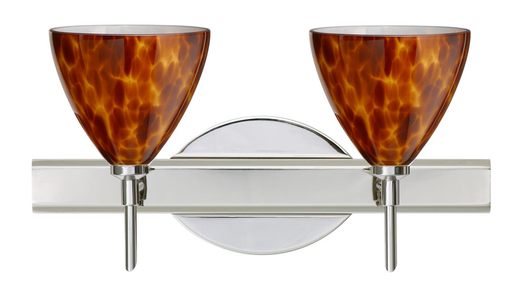 Besa Mia 2SW-177918-CR Bath Vanity Light 15 in. wide - Chrome