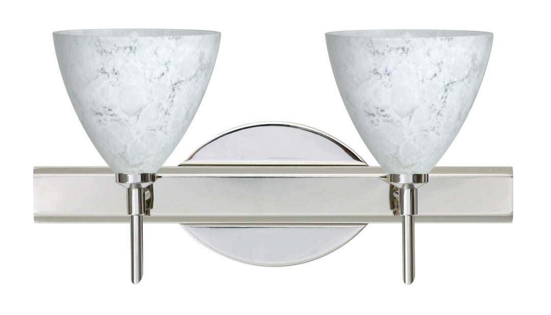 Besa Mia 2SW-177919-CR Bath Vanity Light 15 in. wide - Chrome