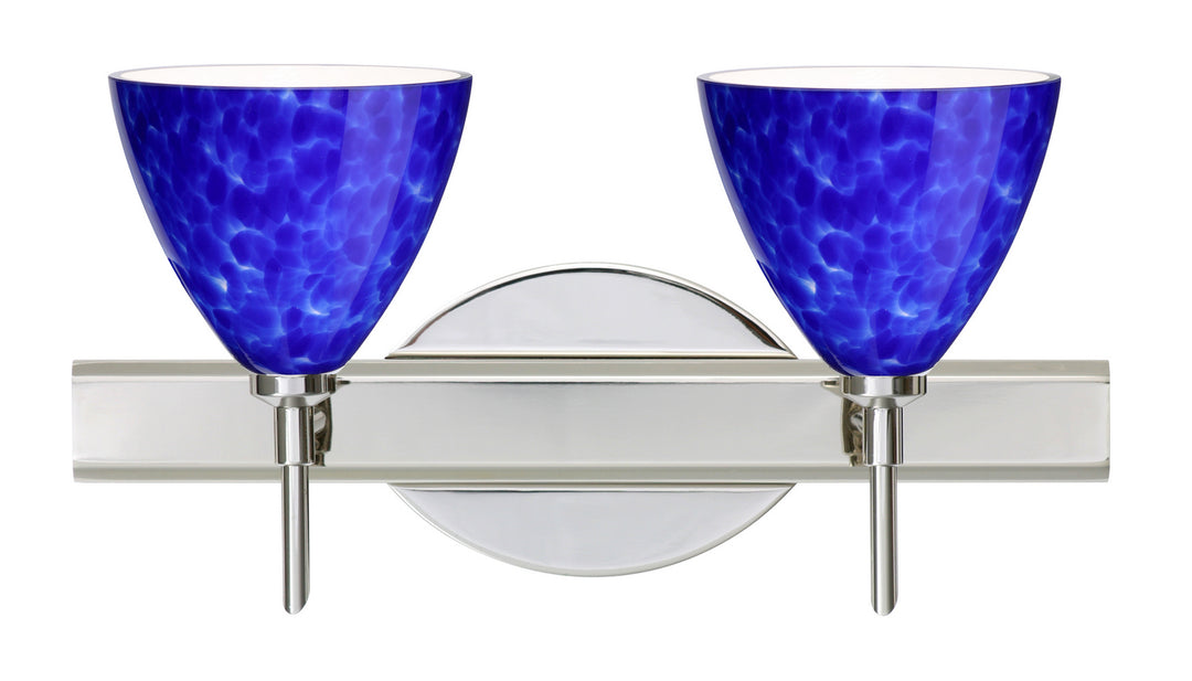 Besa Mia 2SW-177986-CR Bath Vanity Light 15 in. wide - Chrome
