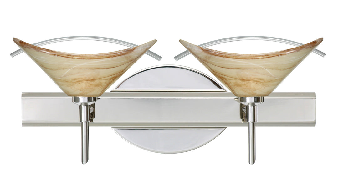Besa Hoppi 2SW-181305-CR Bath Vanity Light 15 in. wide - Chrome