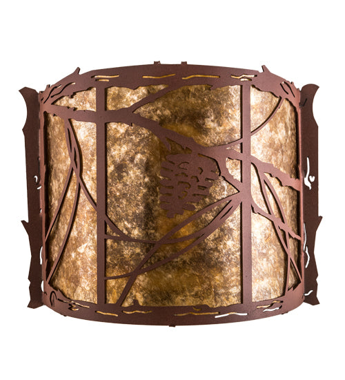 Meyda Tiffany Whispering Pines 77901 Wall Light - Rust