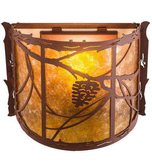 Meyda Tiffany Whispering Pines 77901 Wall Light - Rust