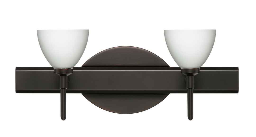 Besa Divi 2SW-185807-BR Bath Vanity Light 15 in. wide - Bronze