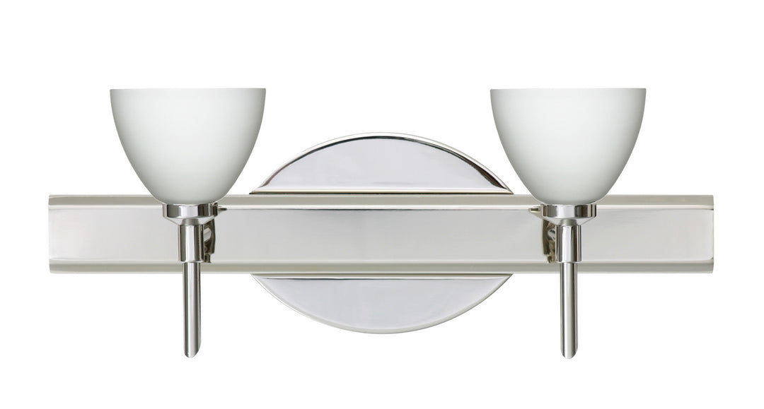 Besa Divi 2SW-185807-CR Bath Vanity Light 15 in. wide - Chrome