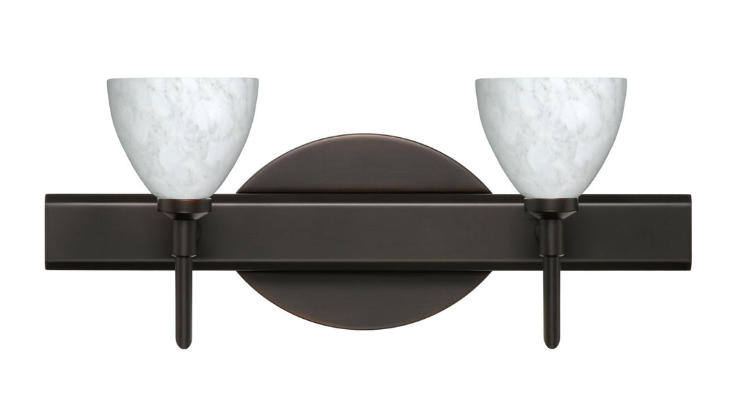 Besa Divi 2SW-185819-BR Bath Vanity Light 15 in. wide - Bronze