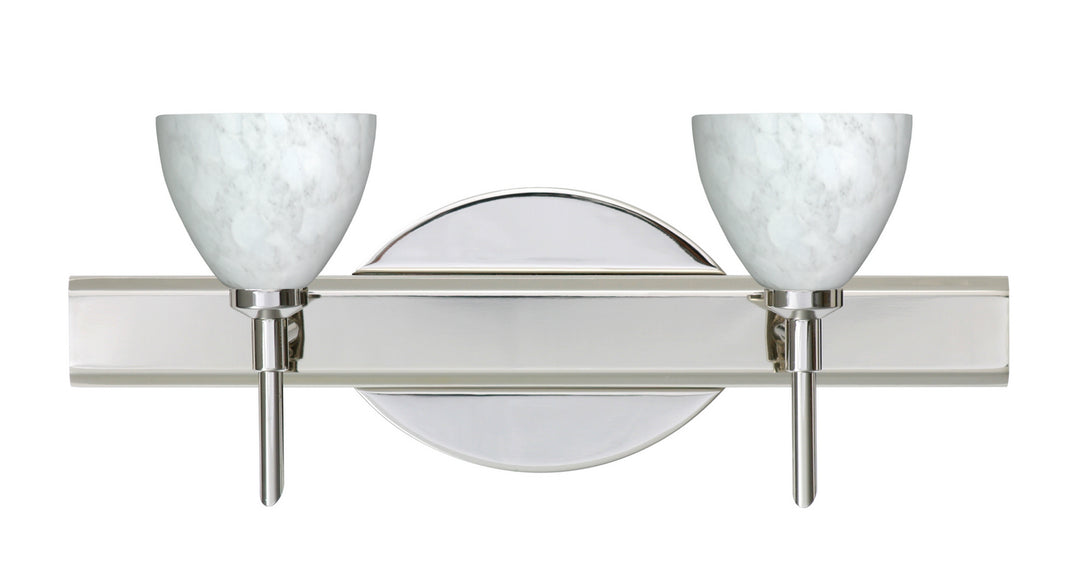 Besa Divi 2SW-185819-CR Bath Vanity Light 15 in. wide - Chrome
