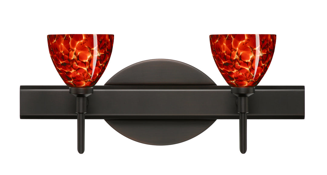 Besa Divi 2SW-185841-BR Bath Vanity Light 15 in. wide - Bronze