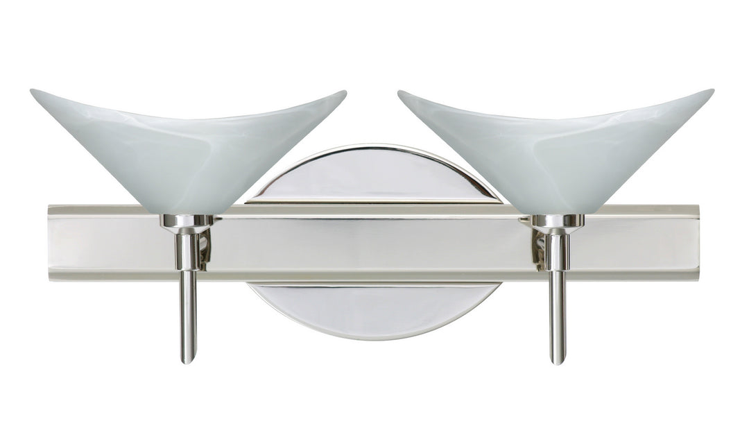 Besa Hoppi 2SW-191352-CR Bath Vanity Light 15 in. wide - Chrome
