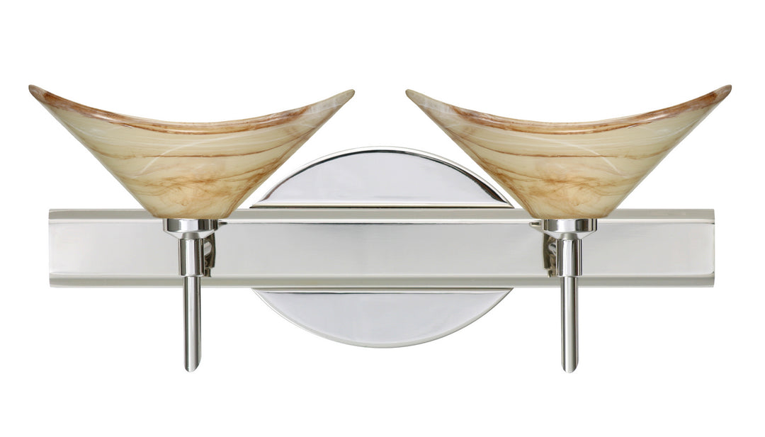 Besa Hoppi 2SW-191383-CR Bath Vanity Light 15 in. wide - Chrome