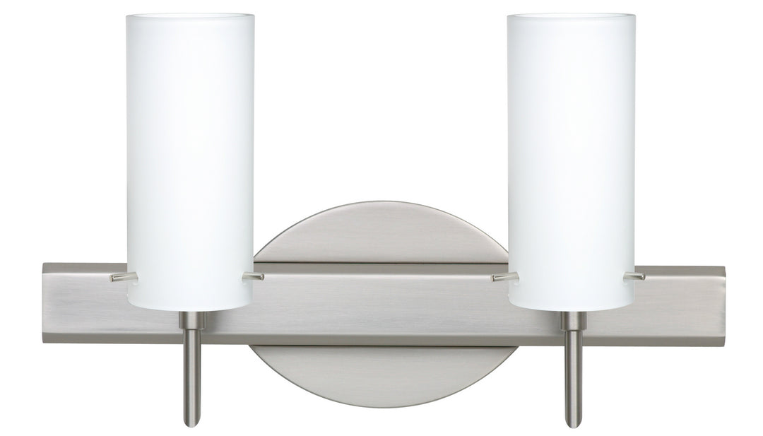 Besa Copa 2SW-440307-SN Bath Vanity Light 15 in. wide - Satin Nickel